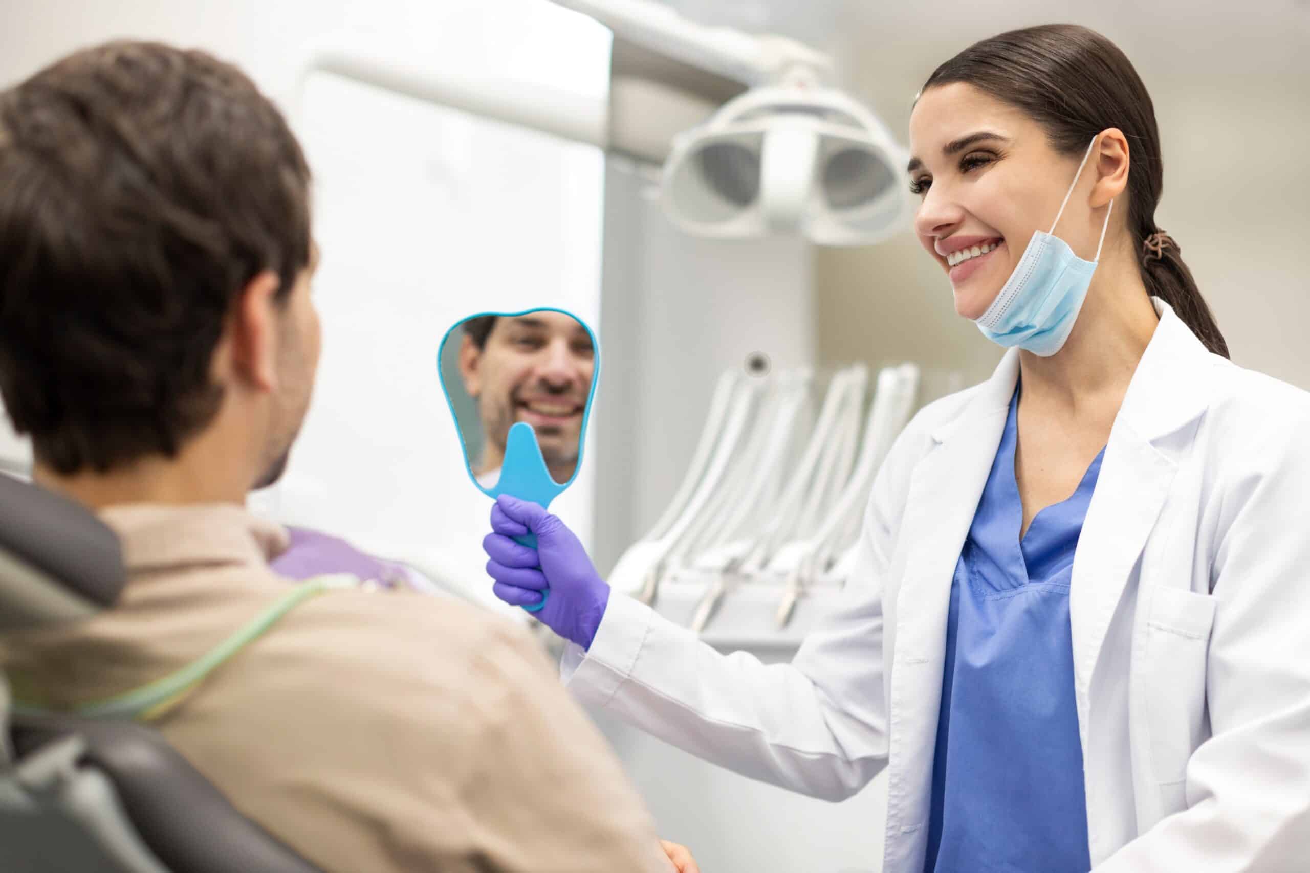 Patient receiving care from a trusted dentist in Dallas.